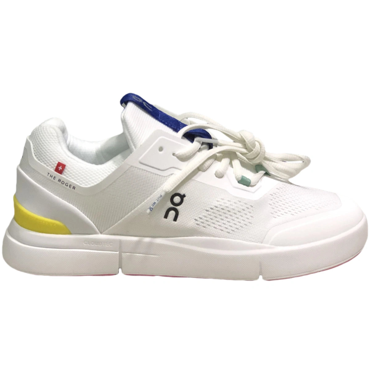 On The Roger Spin Men's White/Yellow