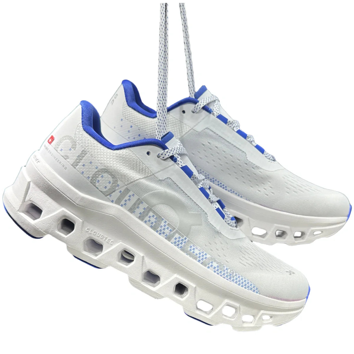 On Cloudmonster Men's White/Blue