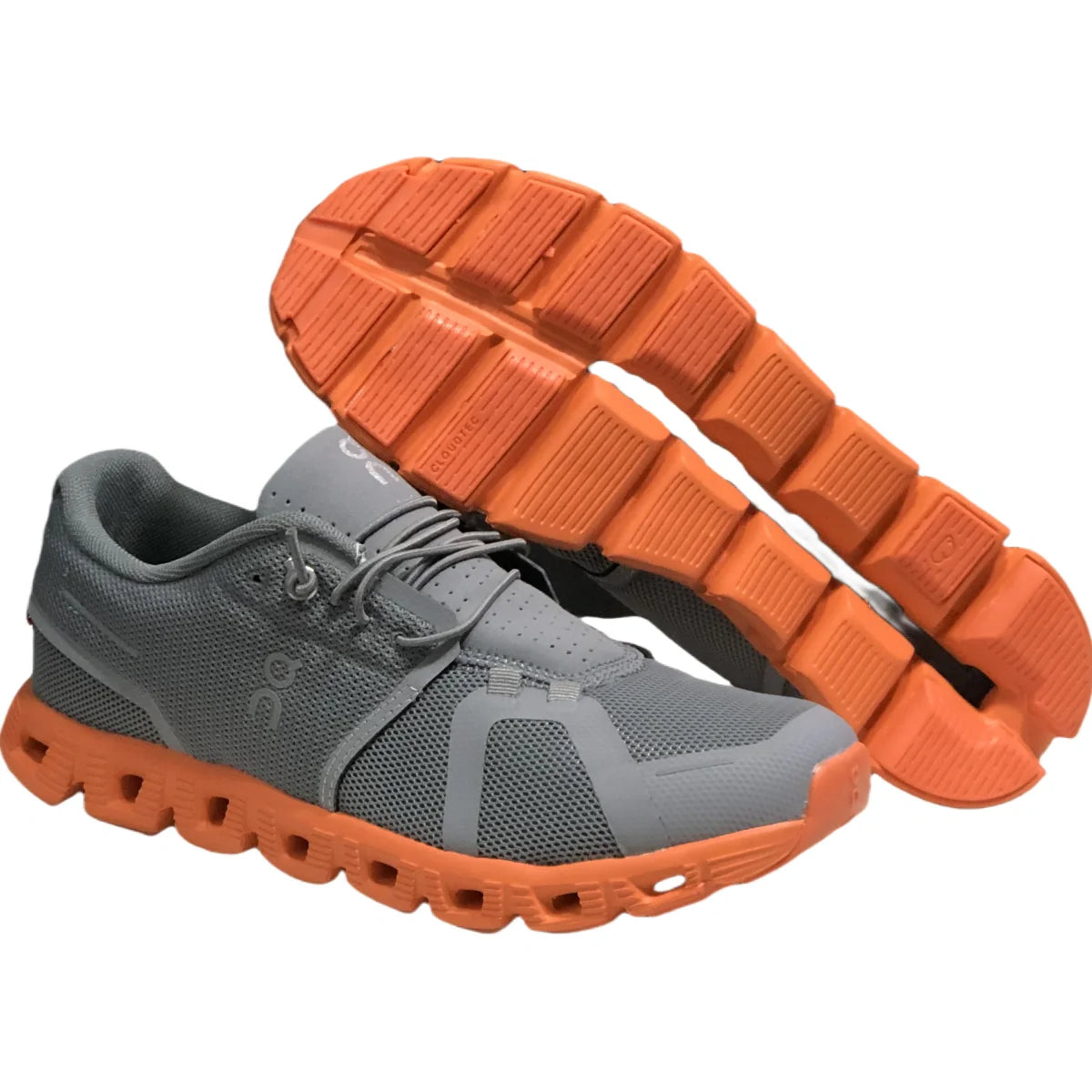 On Cloud 5  Women's Gray Orange/zinc gray burnt orange