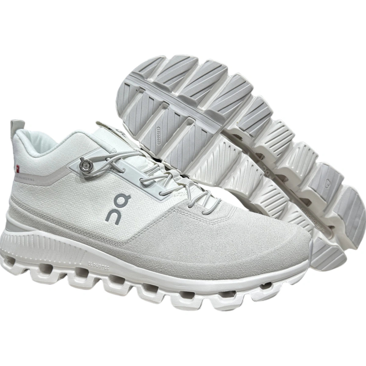 On Cloud Hi Edge  Men's   White leather