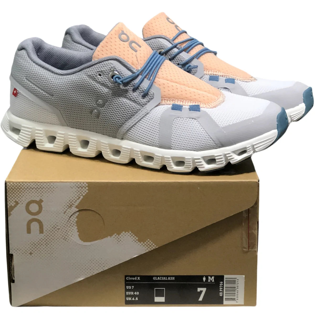 On Cloud 5  Women's Glacier grey/natural white