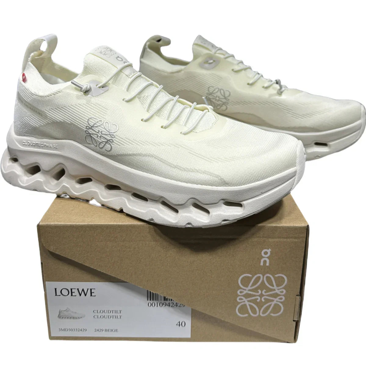 On LOEWE x On Cloudtilt Men Rice White