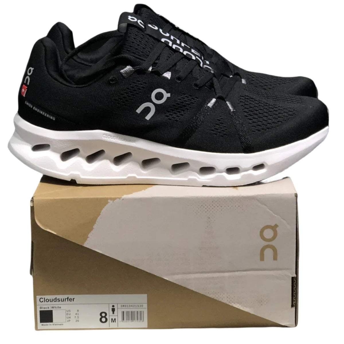 On Cloudsurfer Men's Black/White