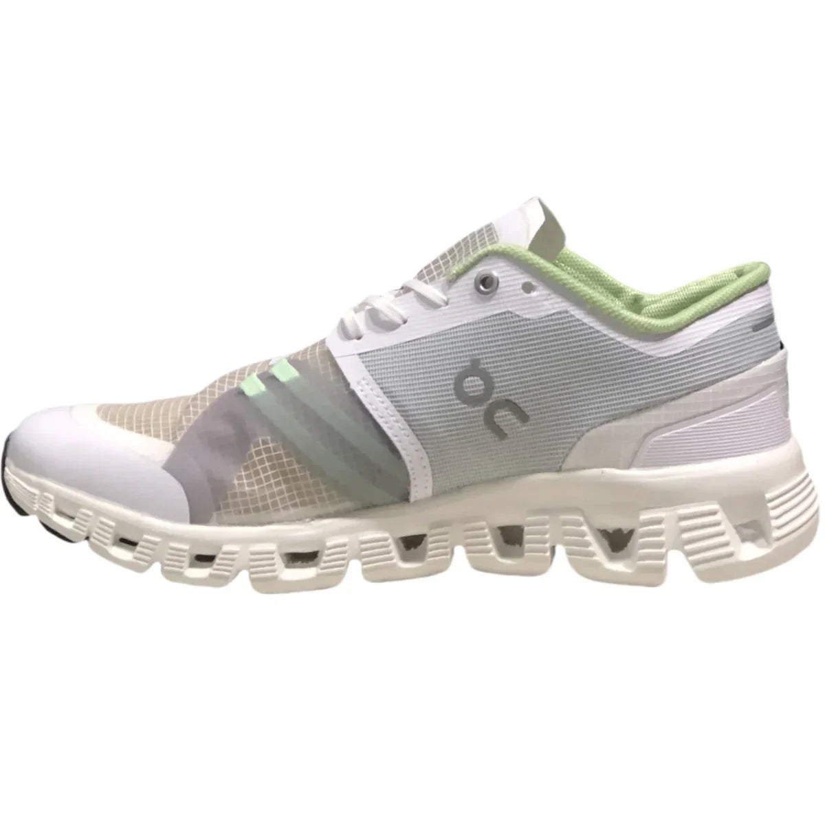 On Cloud X1 women’s White spread grass green