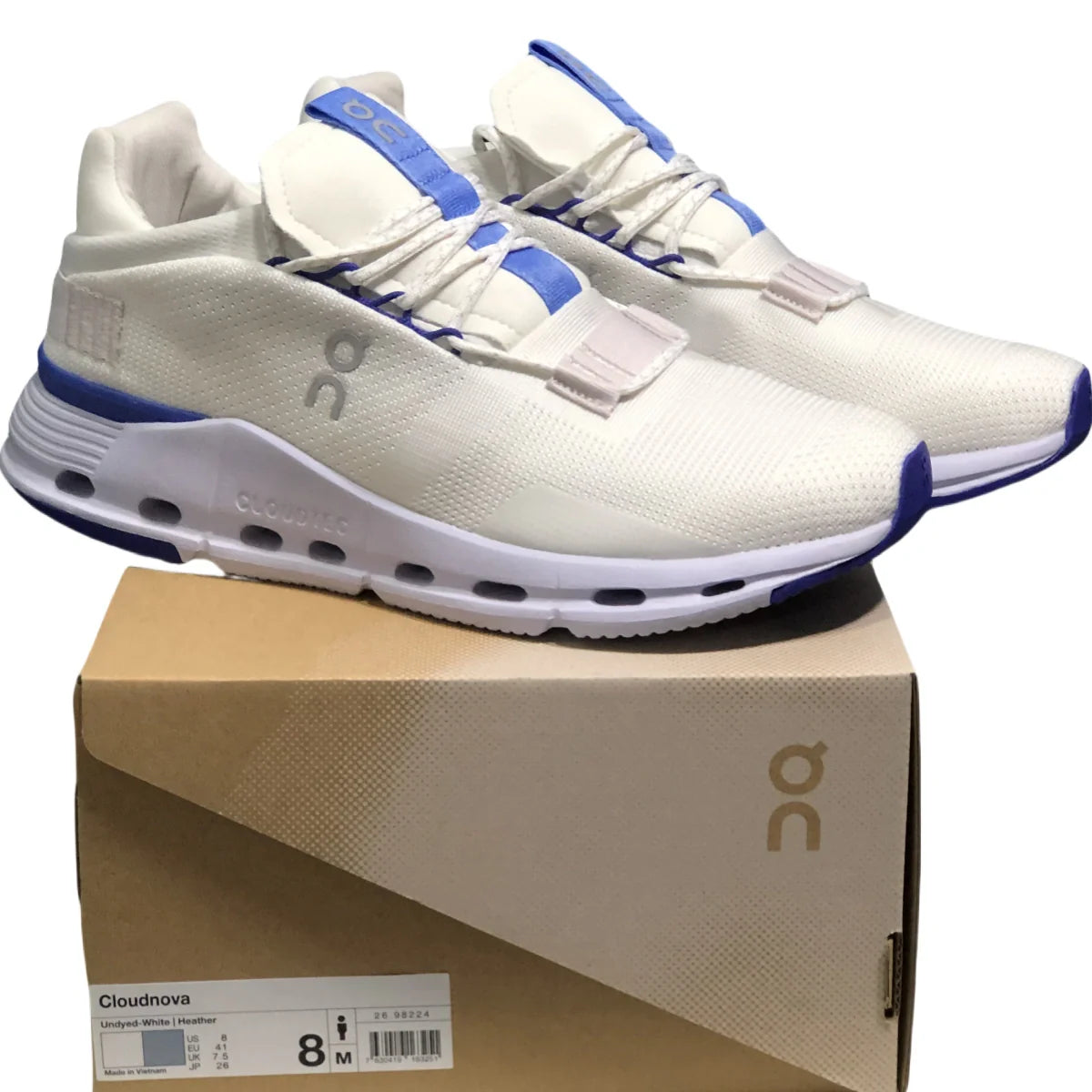 On Cloudnova Women's White/Blue