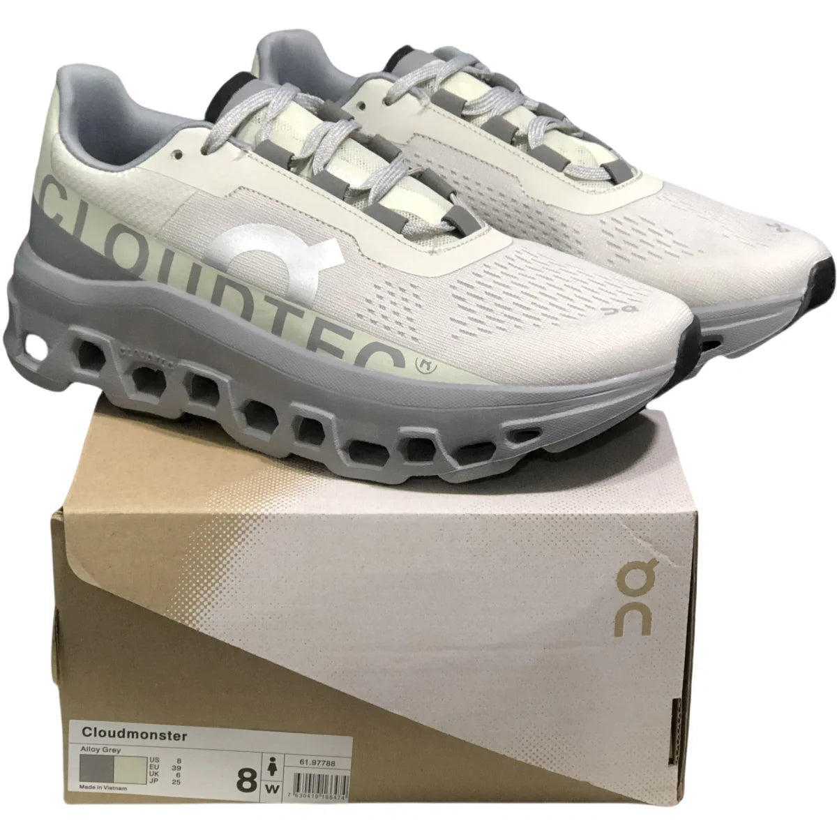 On Cloudmonster Men's White/Grey