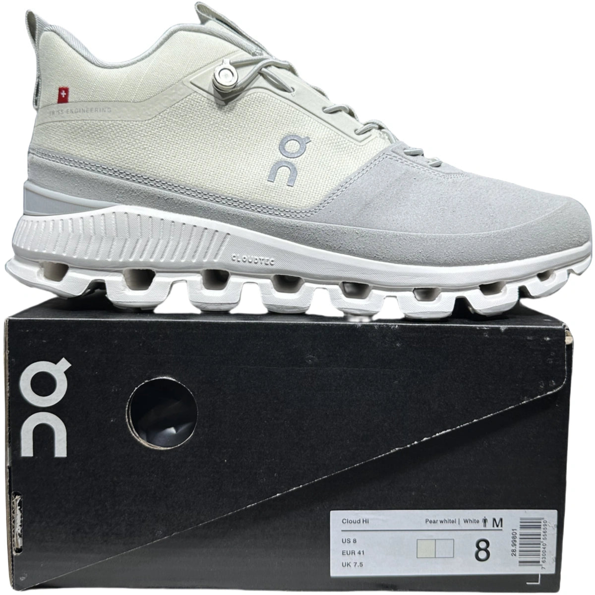 On Cloud Hi Edge  Men's  White/Gray