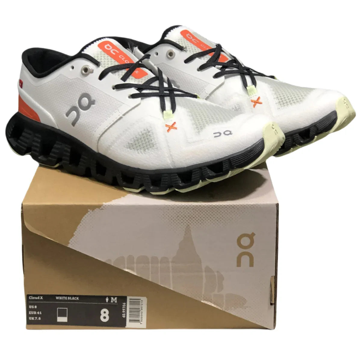 On Cloud X3 /Shift Men'S  Lvory White/Orange