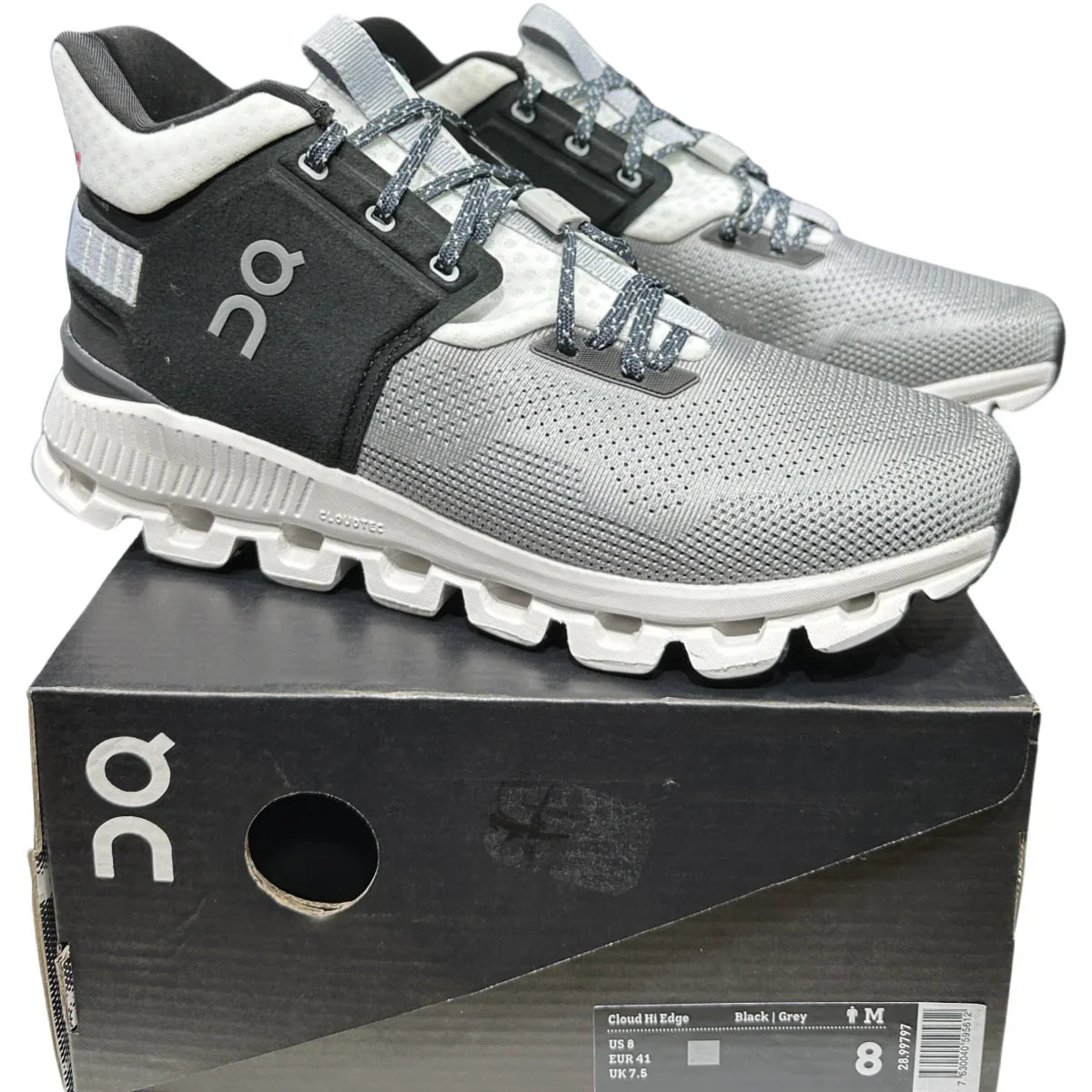 On Cloud Hi Edge Women'S  Glacier /grey black