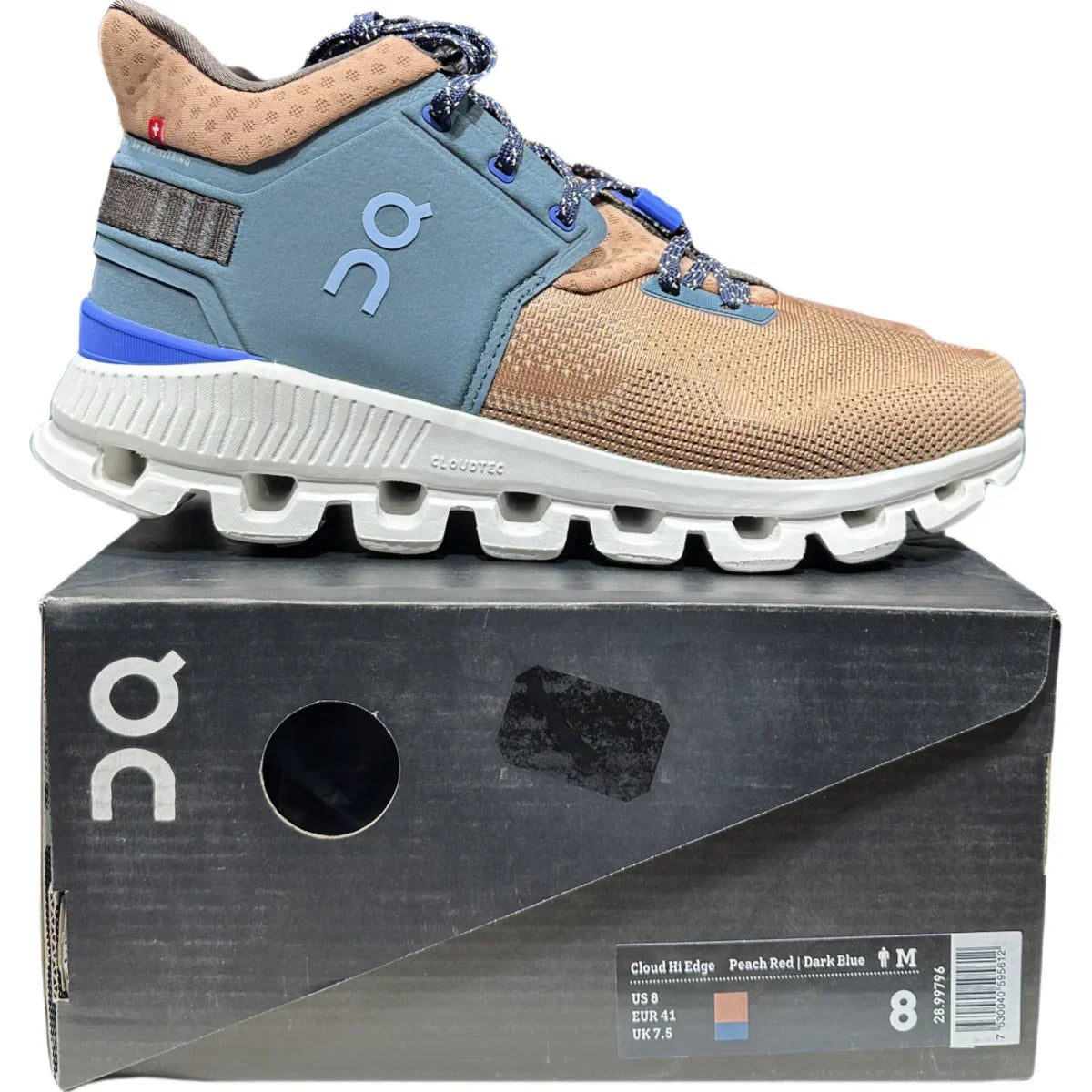 On Cloud Hi Edge   Men  Pink/ and storm blue