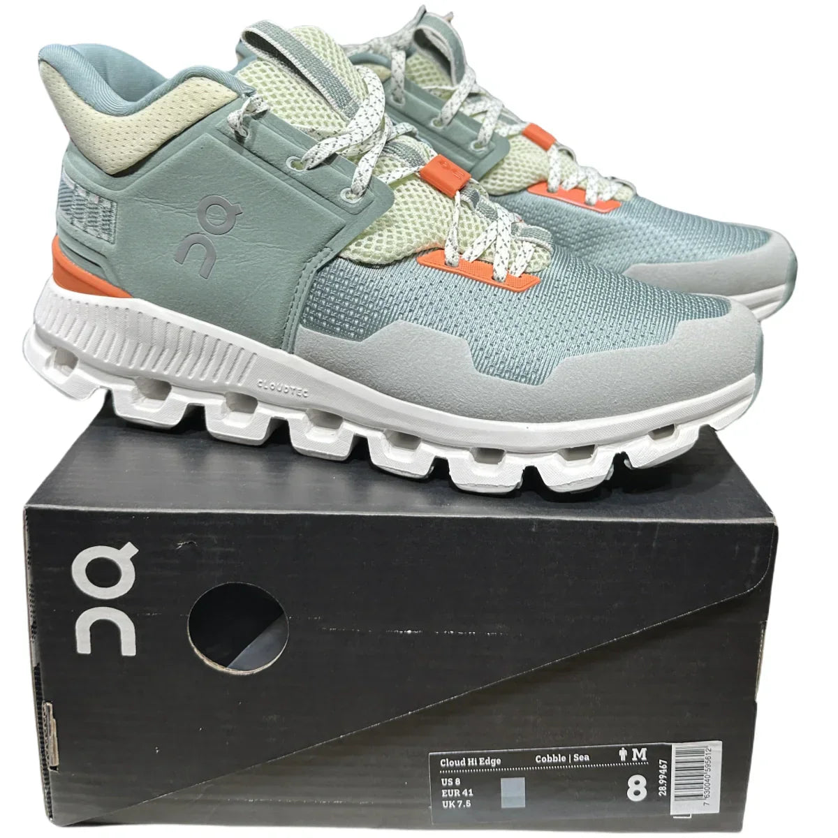 On Cloud Hi Edge  Women'S  Pebble gray sea blue