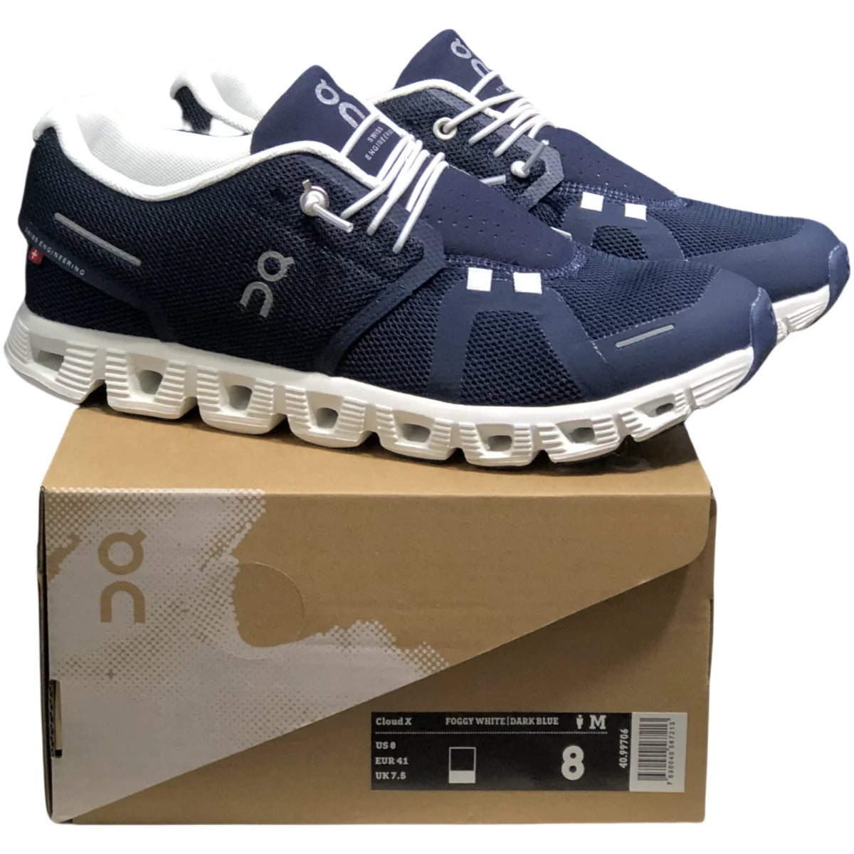 On Cloud 5  Women's Dark Blue/White