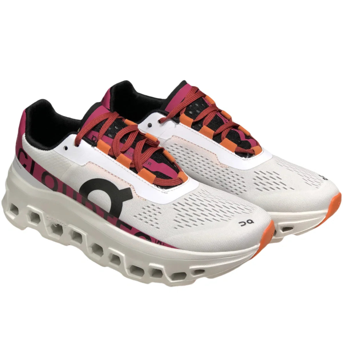 On Cloudmonster Women's White/Pink