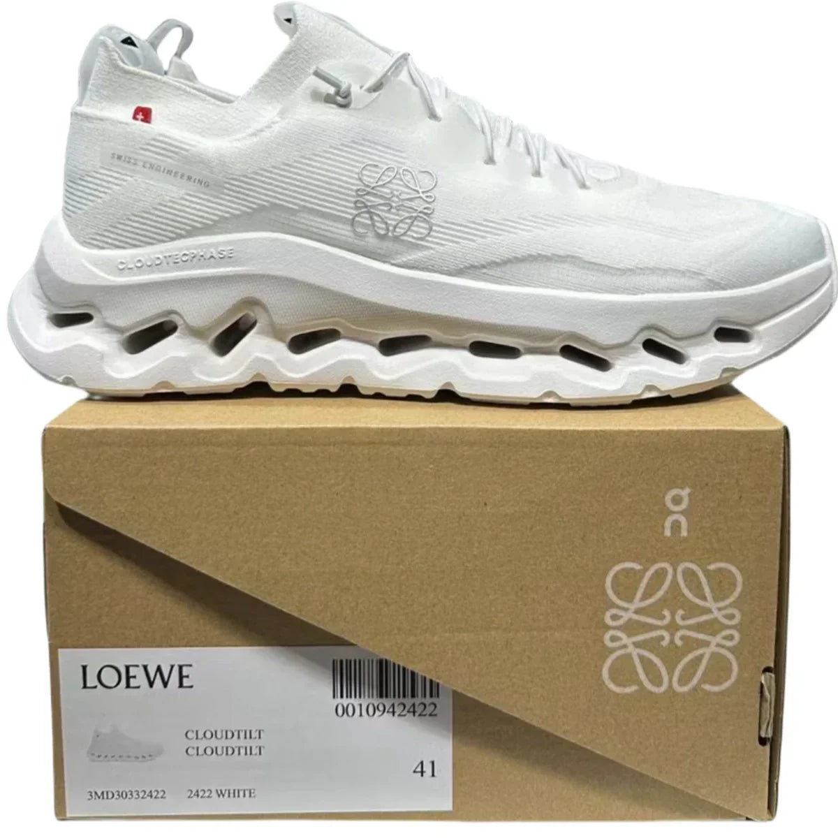 On LOEWE x On Cloudtilt Men White