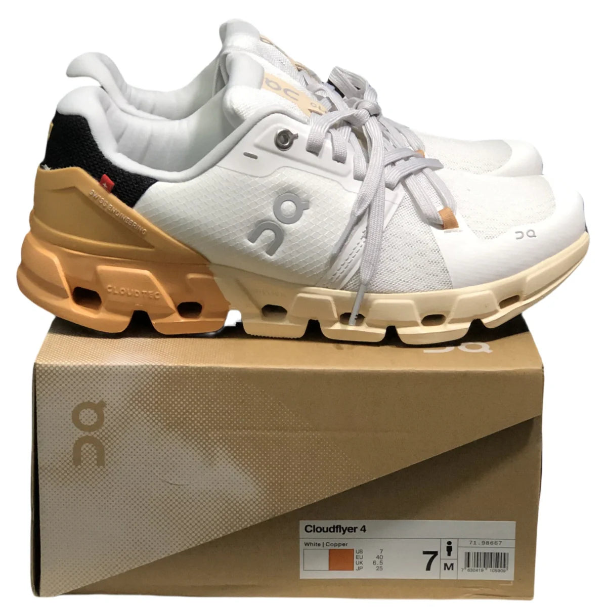 On Cloudflyer 4 Men's White/Copper