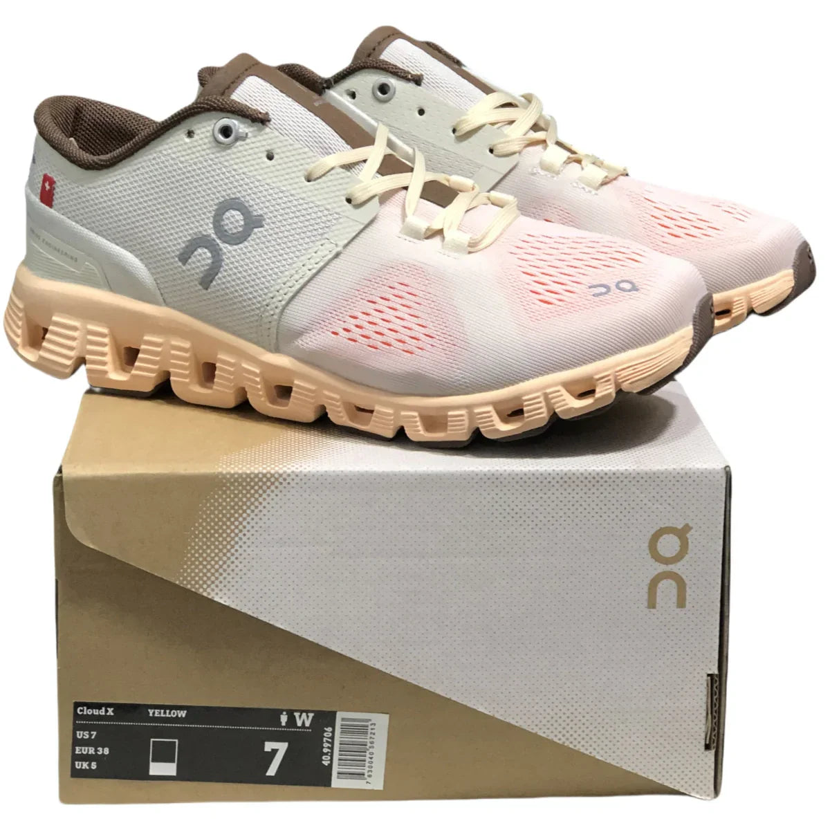 On Cloud X1 Women’s  Silver almond yellow