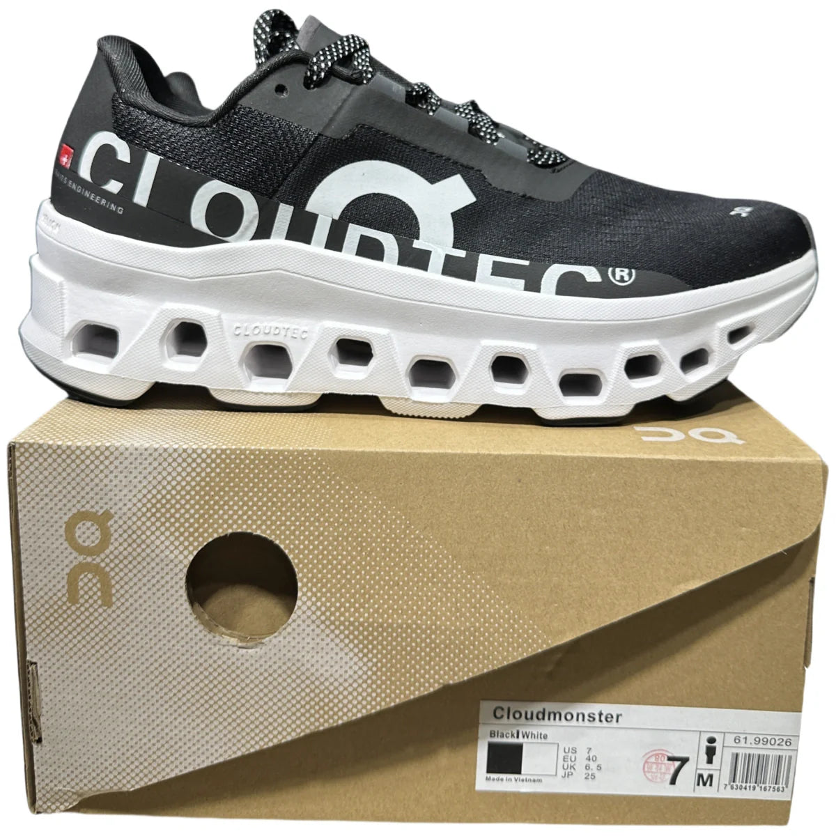 On Cloudmonster Women's  Black/White