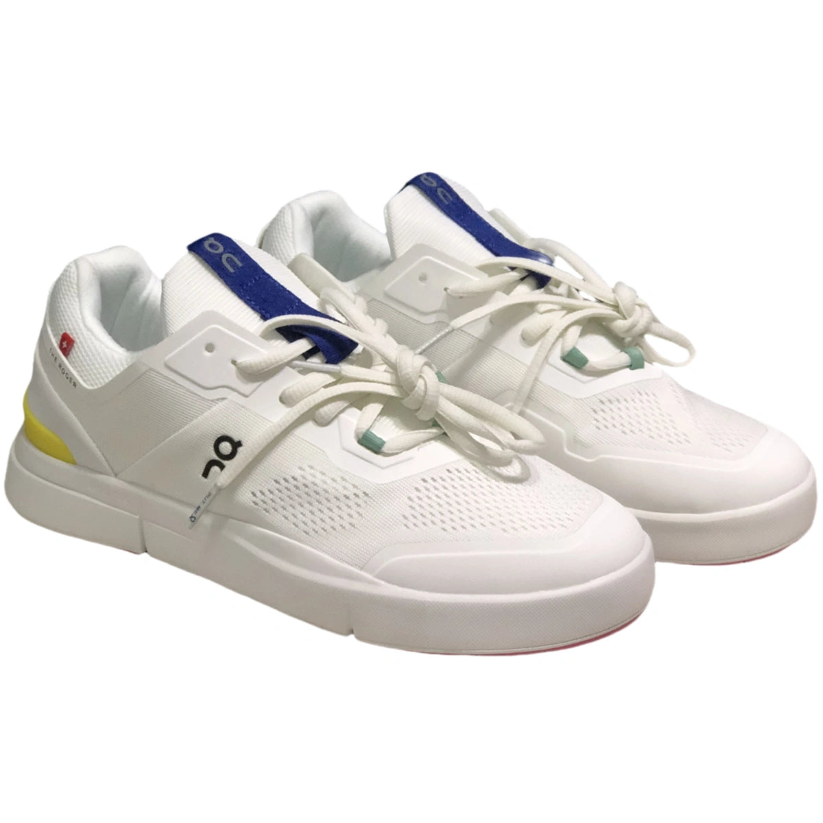 On The Roger Spin Men's White/Yellow